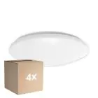 Confezione Multipack 4x Noxion Bulkhead LED Corido V2 Bianca 12/16/20W 2000lm 830-840-865 CCT | IP44 - Sensore di Movimento e Luce