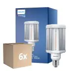 Confezione Multipack 6x Philips TrueForce LED E27 HPL Chiara 42W 6000lm 360D - 840 Bianco Freddo | Sostitutiva 125W