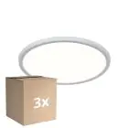 Confezione Multipack 3x Nordlux LED Luce da soffitto Oja 29 Bianca 15W 1700lm - 830-840 CCT | IP20