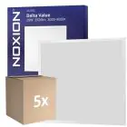 Confezione Multipack 5x Noxion Pannello A LED Delta Value V5 Backlit 28W 3920lm - 830-840 CCT | 60x60cm - UGR 
