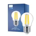 Philips Master Value LED Lustre E27 Sferica Filamento Chiara 3.4W 470lm - 927 Bianco Molto Caldo | Miglior resa cromatica - Dimmerabile - Sostitutiva 40W