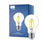 Philips Master LED E27 Pera Filamento Chiara 3.4W 470lm - 922-927 Dim To Warm | Miglior Resa Cromatica - Dimmerabile - Sostitutiva 40W