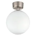Eglo Luce da soffitto Rondo Acciaio Nichel Satinato | Adatto per E27