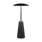 Eglo Lampada Da Tavolo Piccola Acciaio Nero 2W 270lm - 824-830-840 CCT | IP54 - Touch Dimmerabile - USB-C