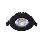 Noxion LED Inclinabile Slim Faretti Nero Il Giro 6W 550lm 60D - 927 Bianco Molto Caldo | 85mm - IP54 - Dimmerabile - Miglior Resa Cromatica